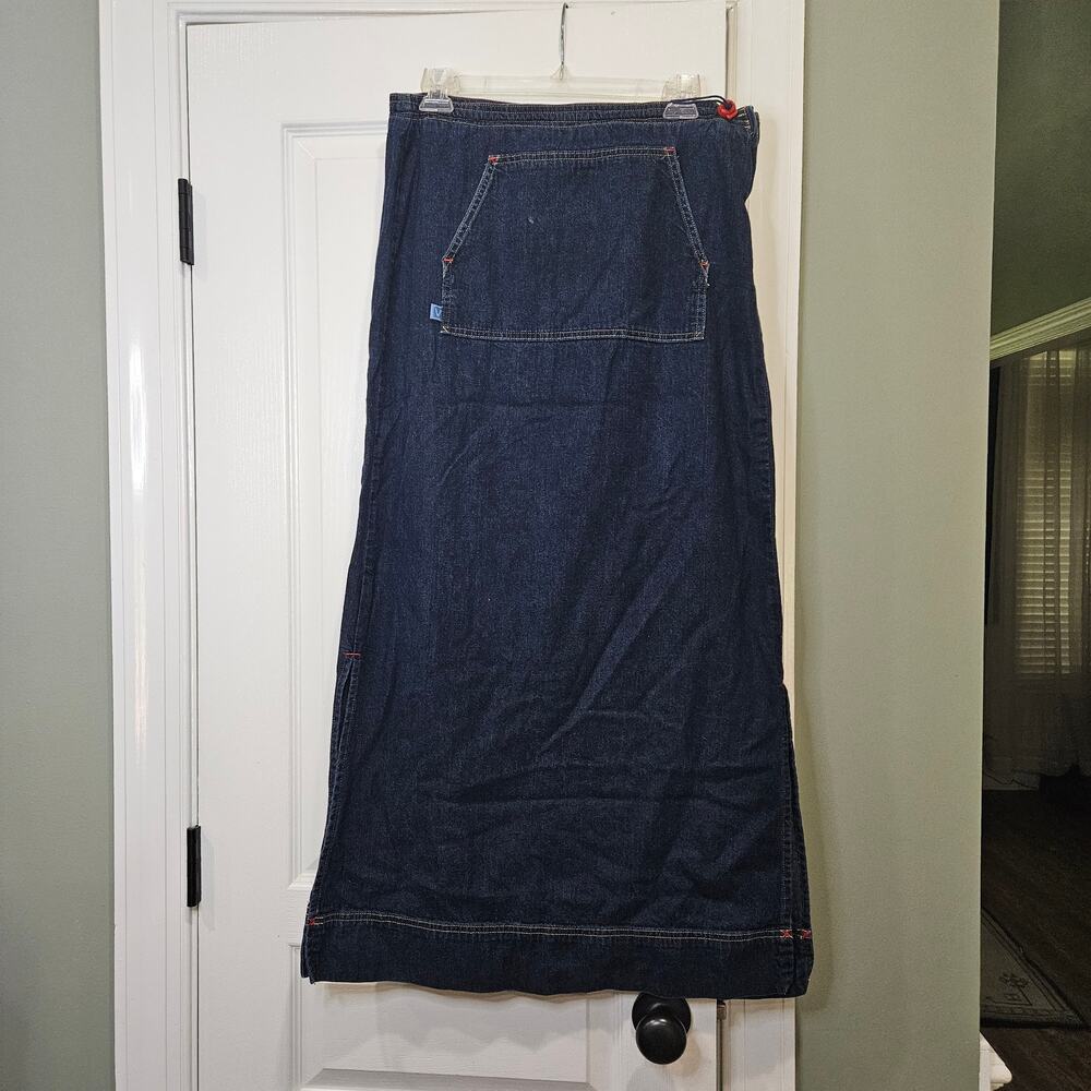 Vanity Jeans Women's Medium Y2K Denim Maxi Skirt‎
